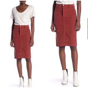 Free People Rosemary Pencil Corduroy Skirt 26